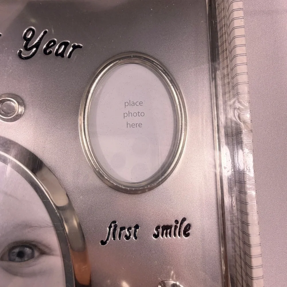 First Impressions Baby First Year Silver Multi Photo Frame Keepsake